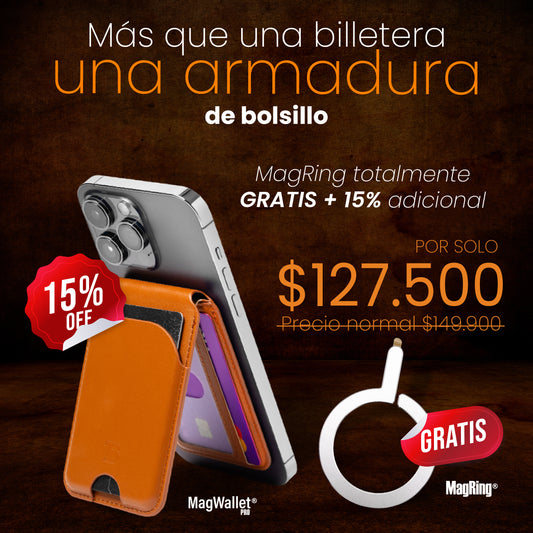 MagWallet Pro ™  |  2 en 1 Billetera Magnética y soporte con MagSafe